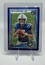 Riley Leonard Rated Rookie 2025 Panini Donruss Optic Football Purple Shock