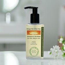 Natural Shampoo Tea Tree Certified Organic Paraben & SLS-Free