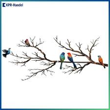 Wanddekoration Vögel aus Metall Silhouette für Außenbereich groß