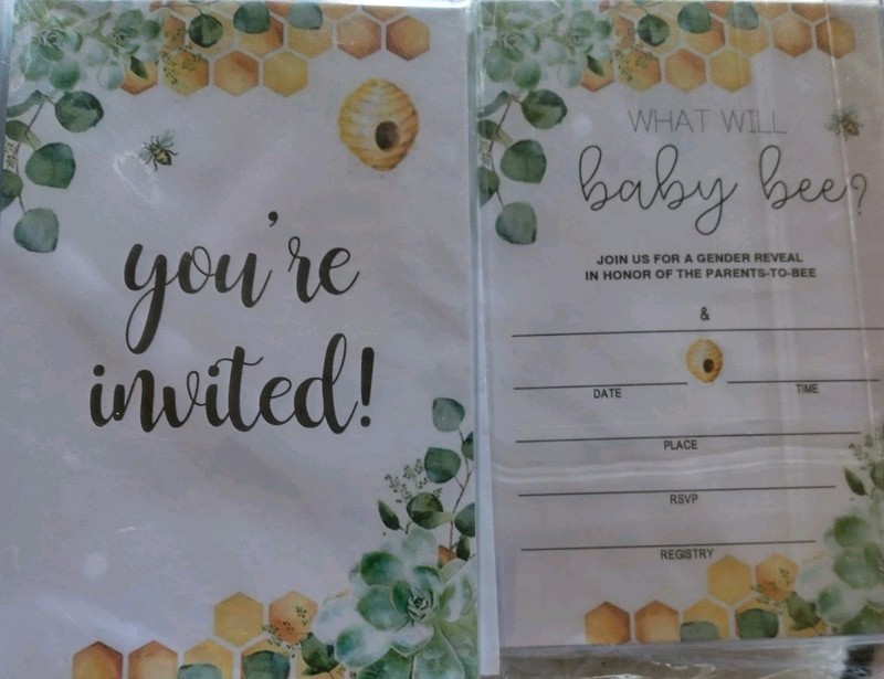 25 Bee Baby Shower Invitations Gender Neutral - Baby Shower Invitations For...