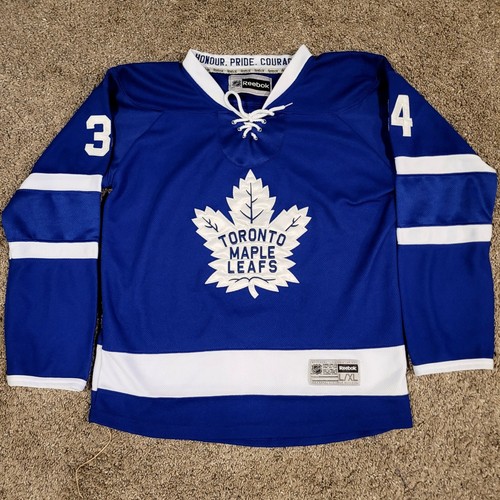 Toronto Maple Leafs Auston Matthews Jersey Youth L XL  Blue NHL Hockey Reebok