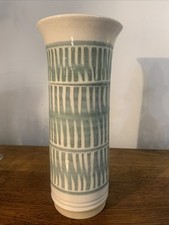 Peter Hall Pennine Studios Abstract Studio Pottery Column Vase 24.5cm H 