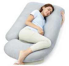 Momcozy Maternity Soft Support Pillow U Shaped Full Body Pillow 57inch