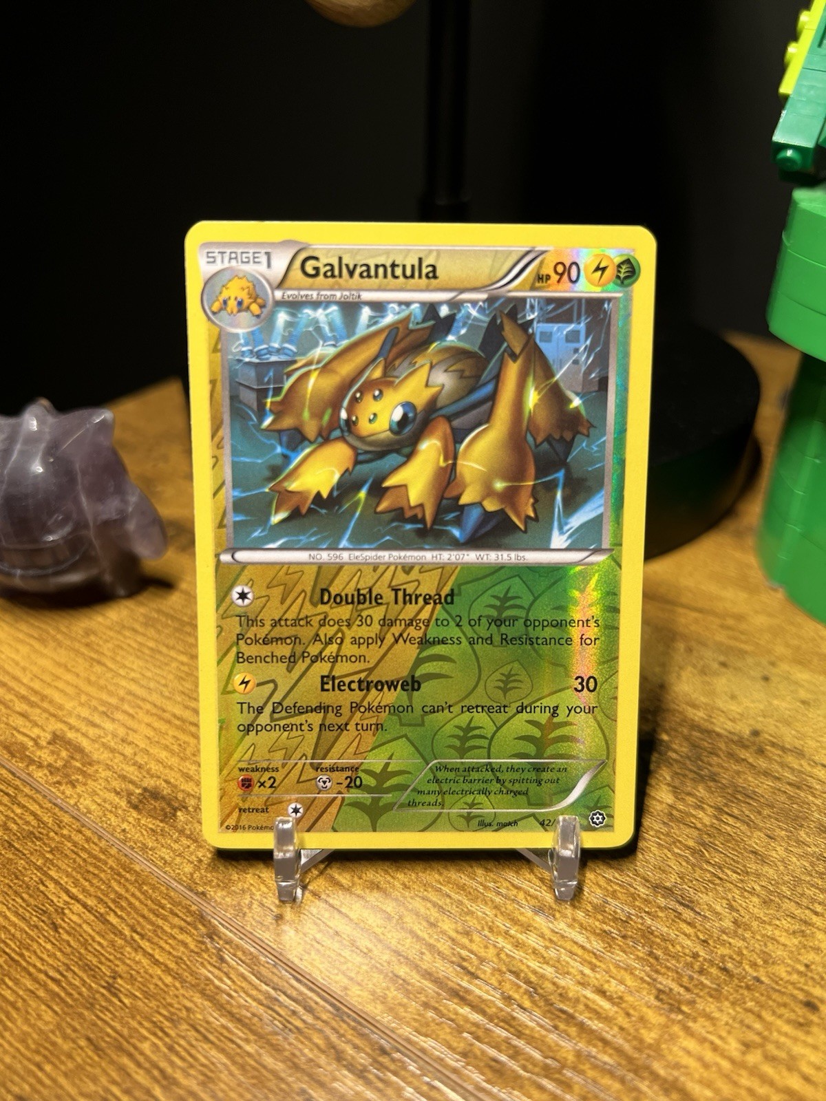 NM Galvantula 42/114 XY Steam Siege Reverse Holo Pokémon TCG
