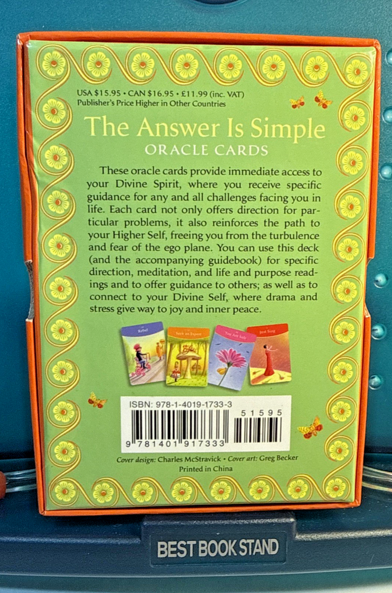 The Answer is Simple Oracle Cards and Guidebook by Sonia Choquette