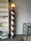 ANTIQUE SOLID WOOD BARBER POLE SIGN Trade Vintage Painted Folk Art Americana 80” — photo 1