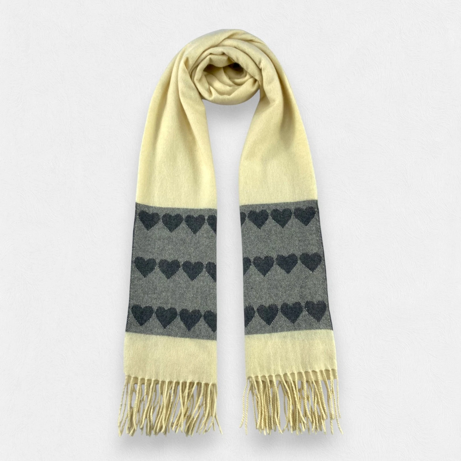 Courreges Scarf Muffler Neck Wrap Scarf Wool Cashmere Unisex Scarves
