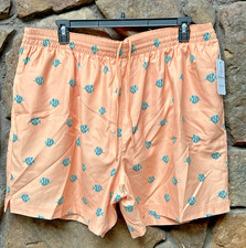 CARIBBEAN Mens Fish Print Swim Trunks Shorts BIG TALL 2XB,3XB,3XT,4XB NWT 69