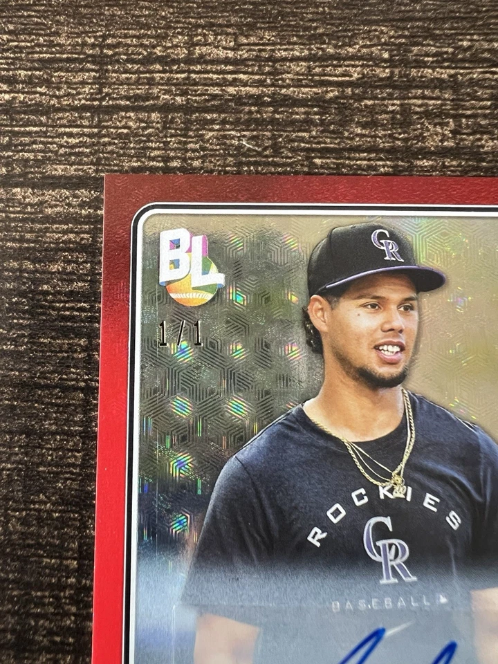 2023 Topps Big League Ezequiel Tovar RC Rookie Auto 1/1 Foilfractor #WR-54 - Image 2 of 3