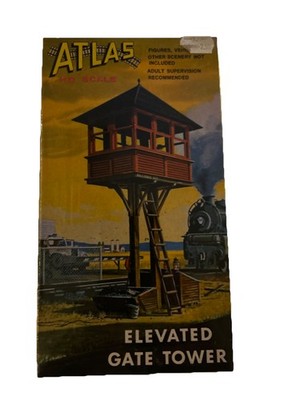 Atlas Model Railroad HO Scale Kit--Elevated Gate Tower #701 Vintage New In Box