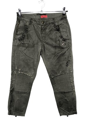 TWO WINGS 7/8-Hose Damen Hose Gr. DE 40 schwarz Street-Fashion-Look