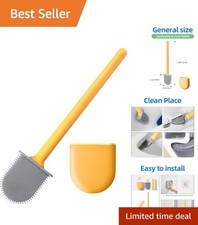 Lightweight Silicone Toilet Brush for RVs - Anti-Roll  Easy Clean Design