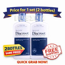 2X Restoria Discreet Hair Cream 250ml Grey Hair Reversal Natural Color Restore