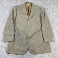 Ermenegildo Zegna Blazer Mens 54 Beige Wool High Performance Rodes Made Italy