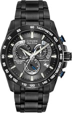 Image of Citizen AT4007-54E Men's Eco-drive Perpetual Chrono Watch - Black