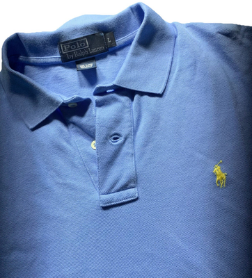 Polo Ralph Lauren Shirt Mens Large Sky Robin Blue Small Pony