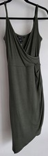 NWT 41 Hawthorn Sleeveless Midi Dress S Dark Green Modal Blend Casual Summer