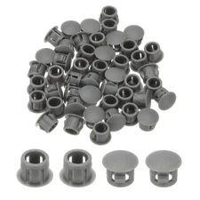 Plastic Hole Plugs, 99 Pcs 2/7"(8mm) Round Plastic Hole Caps, Gray