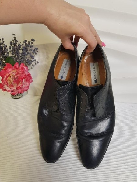 Men Rover & Lakes Heels Black Leather 41