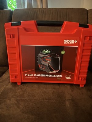 Sola Kreuzlinienlaser Plano 3d Laser Grün Green Professional Set Im Koffer Neu
