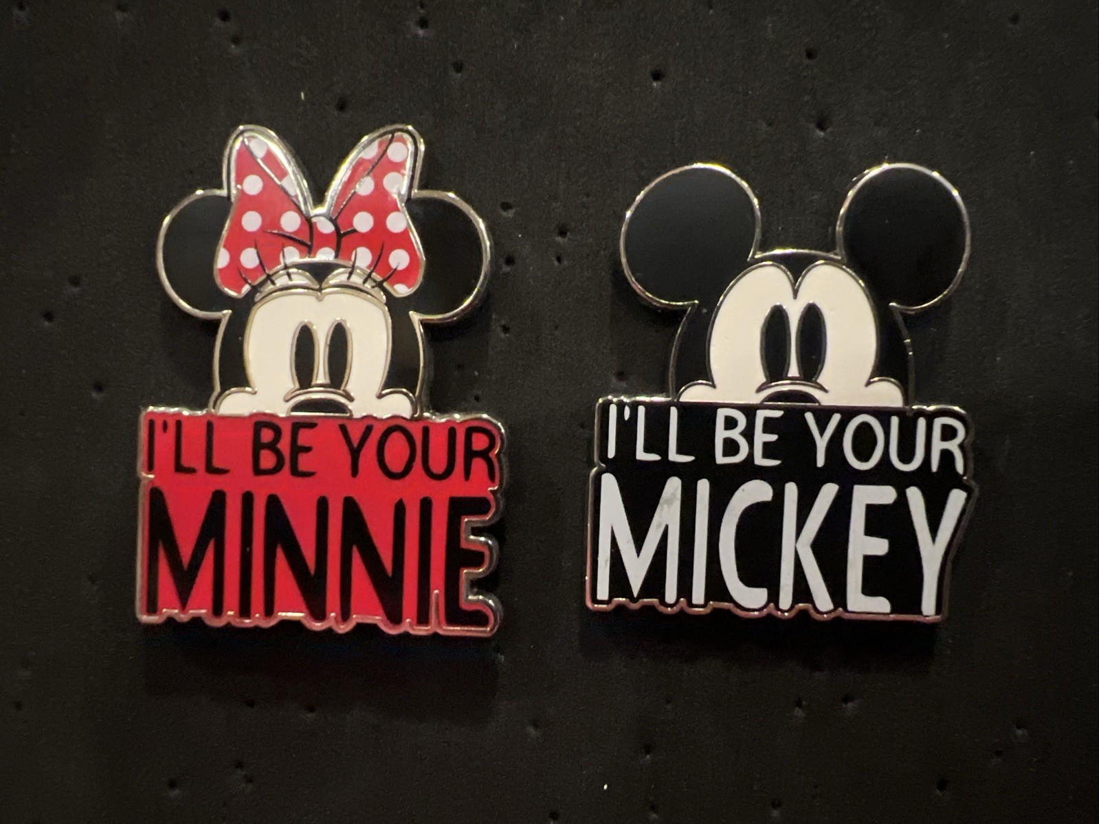 DISNEY WDW 2019 I’LL BE YOUR MICKEY & I’LL BE YOUR MINNIE MOUSE TWO PIN SET