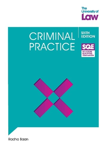 SQE Criminal Practice 6e by Radha Baan (Paperback Book) - Image 4