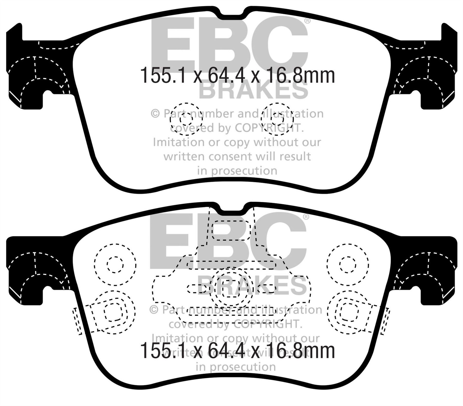 EBC DP42372R BRAKE PAD SET DISC BRAKE Front