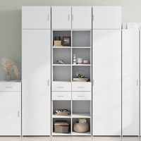 Hochschrank Weiß 70X42,5X225 Cm Holzwerkstoff Mit EinlegeböDen