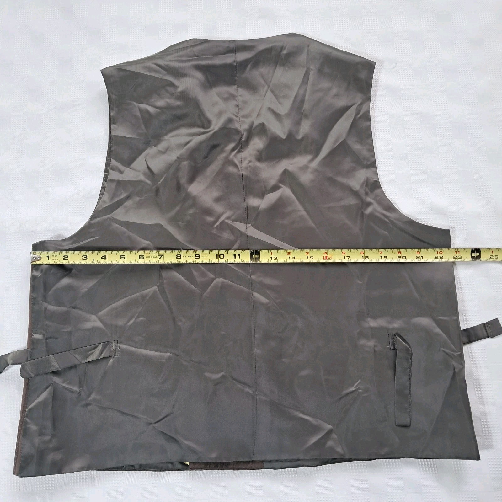 Double Breasted Brown Striped  10 Button Suit Ves… - image 7