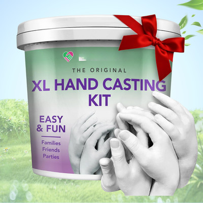 NEW XL Family Hand Casting Kit Extra Large Mold Kit Casts Up to 6 Hands