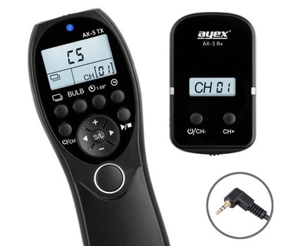 ayex AX-5 Timer Funk-Fernauslöser E3 Canon EOS R R5 RP 600D 650D 1100D 1200D...
