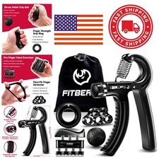 Adjustable Resistance Hand Grips 5 Pack for Strength Training and Rehabilitation