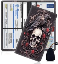 Car Registration and Insurance Holder, PU Leather Auto Document Holder for Me...