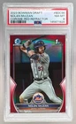 Nolan McLean 2023 Bowman Chrome Draft #BDC-96 Red Refractor 1st RC 4/5 PSA 8
