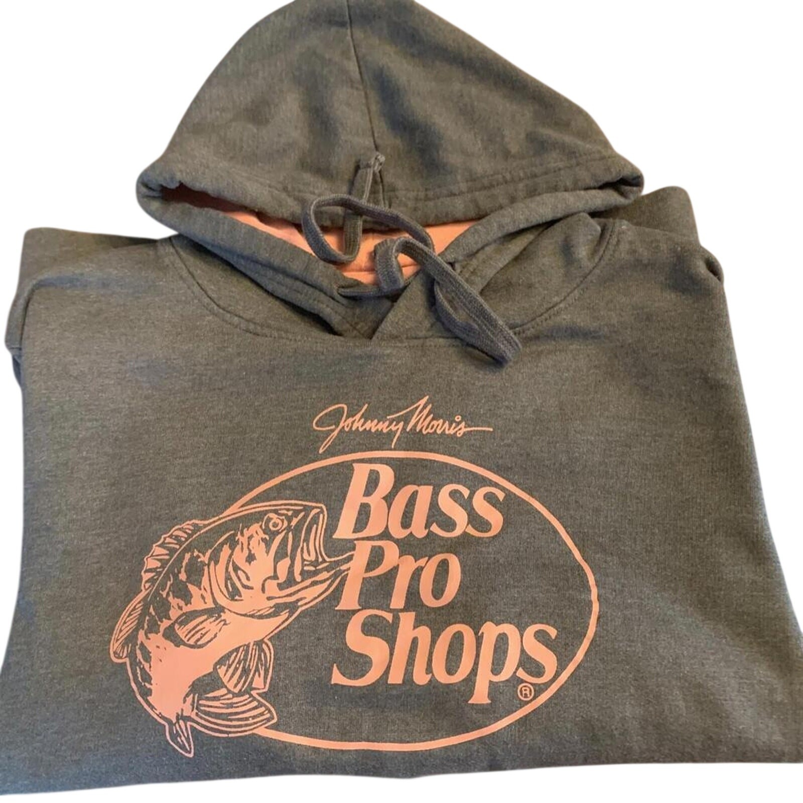 Bass Pro Shops Hoodie Grey/pink WOMEN'S MEDIUM