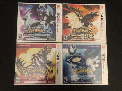 Pokémon Ultra Sun Moon Omega Ruby Alpha Sapphire SEALED 4 GAMES TOTAL