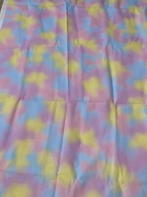Garden Sprinkles Rainbow Cotton Fabric 44'' x 55'' Ombre Pastel Very Good Cloud
