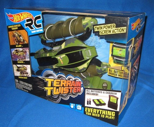 Hot Wheels RC Terrain Twister 27 MHZ Camo Army Green DNG35 Batteries Included - Picture 5 of 6