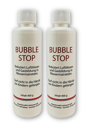2x Blue Magic Bubble STOP 400g Wasserbett Reduziert Luftblasen Gasbildung