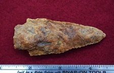 Columbia River artifacts- #34.55-305 Paleo 3" Petrified swamp bog notch knife