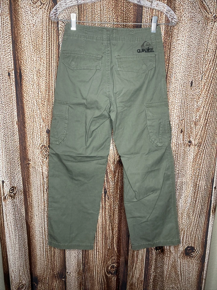 Pantalones cargo QuikSilver para niños talla 24 verde militar nuevos con etiquetas Foto 4 de 4