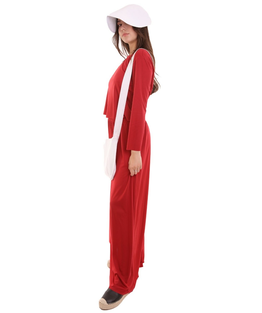 fitted lace wedding dress Amazon.com: Fun Costumes Adult Handmaid's Tale Costume Womens, Hooded Red  Cloak Robe Halloween Outfit