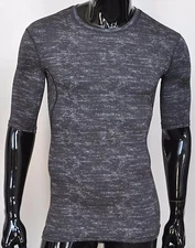 NEW Adidas TechFit ClimaLite Mens SS Compression Base Layer Shirt Large L Black