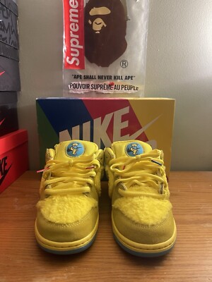 Nike Dunk Low SB x Grateful Dead Yellow Bear CJ5378-700 size 8.5