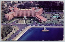 Vintage Postcard FL St Petersburg Vinoy Park Hotel Aerial View c1955 -2731