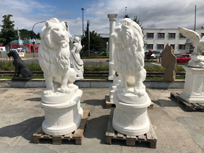 Gartenfigur Löwe XXL 2er Set, Made in Italy, Sofort Lieferbar