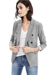 banana republic grey blazer