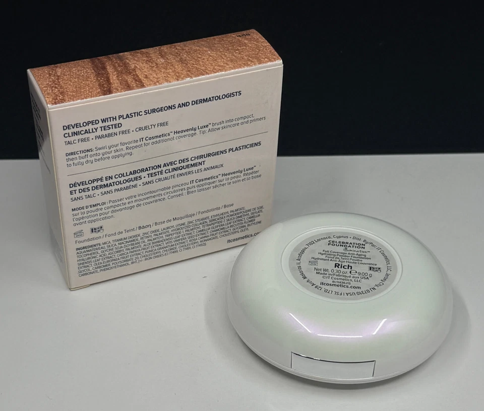 It Cosmetics Celebration Foundation Illumination #RICH - 0.30oz/9g New In Box - Image 4 of 4