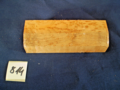 Arce ojo de pájaro bloque de mango de cuchillo arce 120 x 38 x 30 mm n.º 814 - Imagen 2 de 4