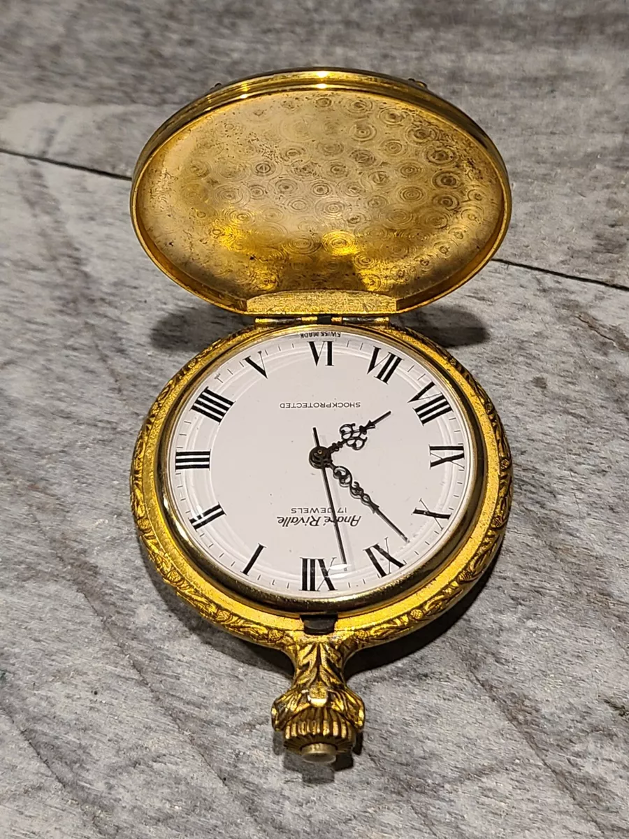 Andre Rivalle 17 Jewels Swiss Made Mechanical Wind Up Pocket Watch